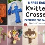 6 Free Easy Knitted Cross Patterns For Easter FB POSTER