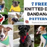 7 Free Knitted Dog Bandana Patterns FB POSTER
