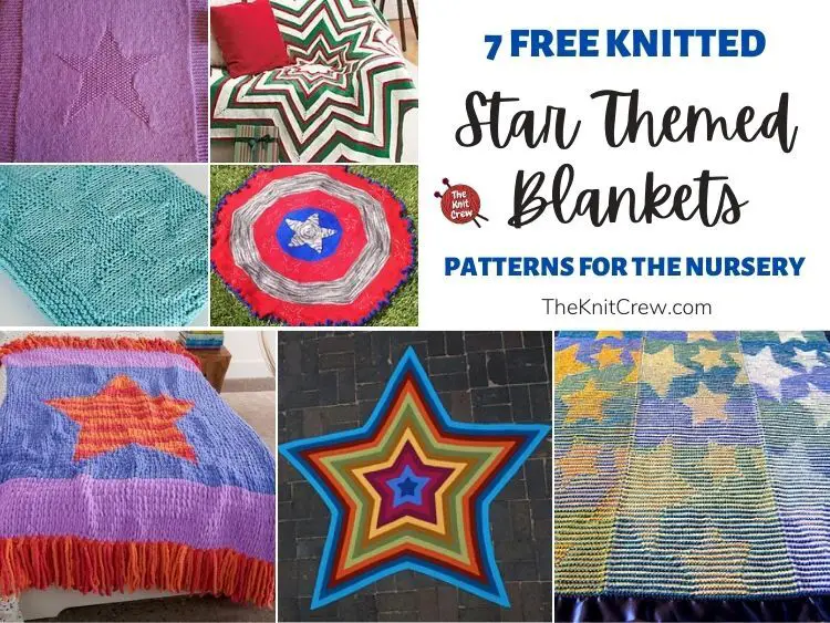 7 Free Knitted Star Themed Blanket Patterns For The Nursery FB POSTER
