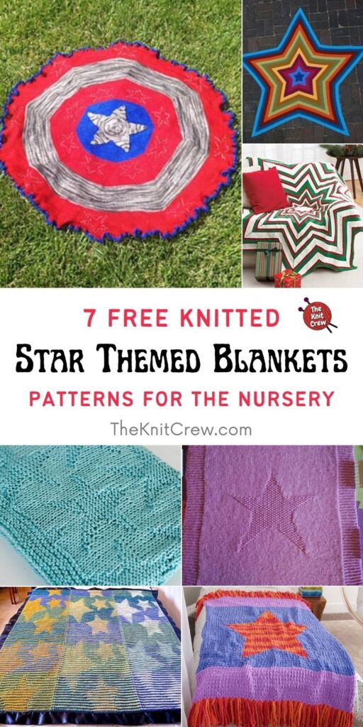 7 Free Knitted Star Themed Blanket Patterns For The Nursery PIN 1