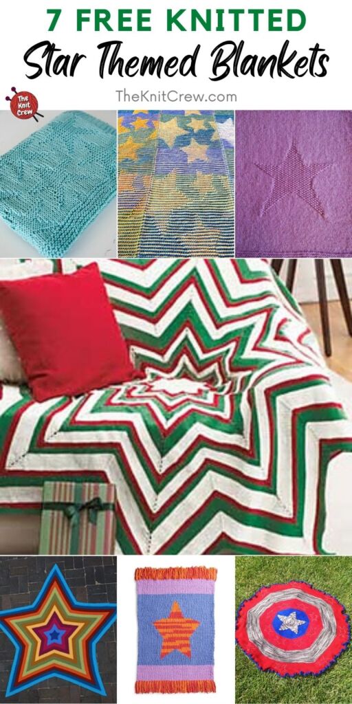 7 Free Knitted Star Themed Blankets PIN 2