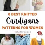 8 Best Knitted Cardigan Patterns For Women PIN 1