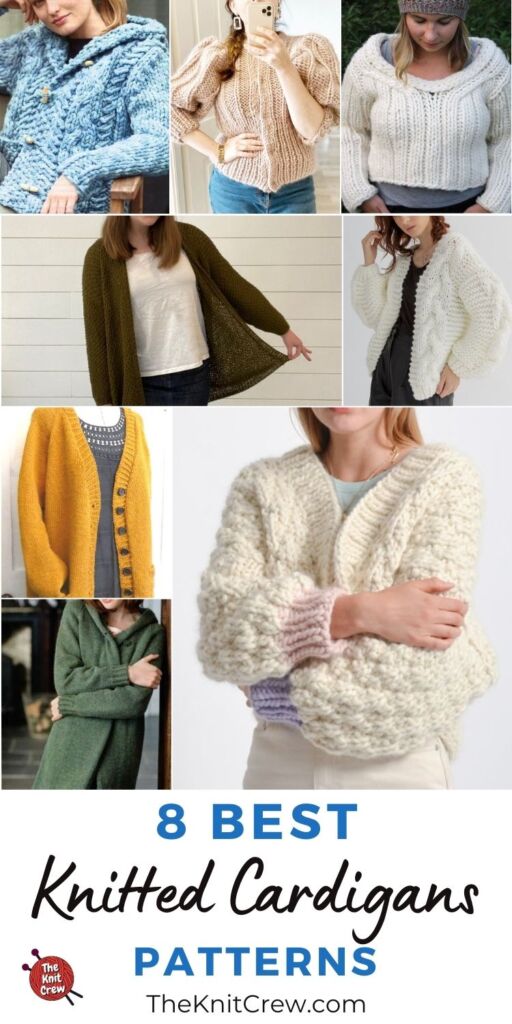 8 Best Knitted Cardigan Patterns PIN 3