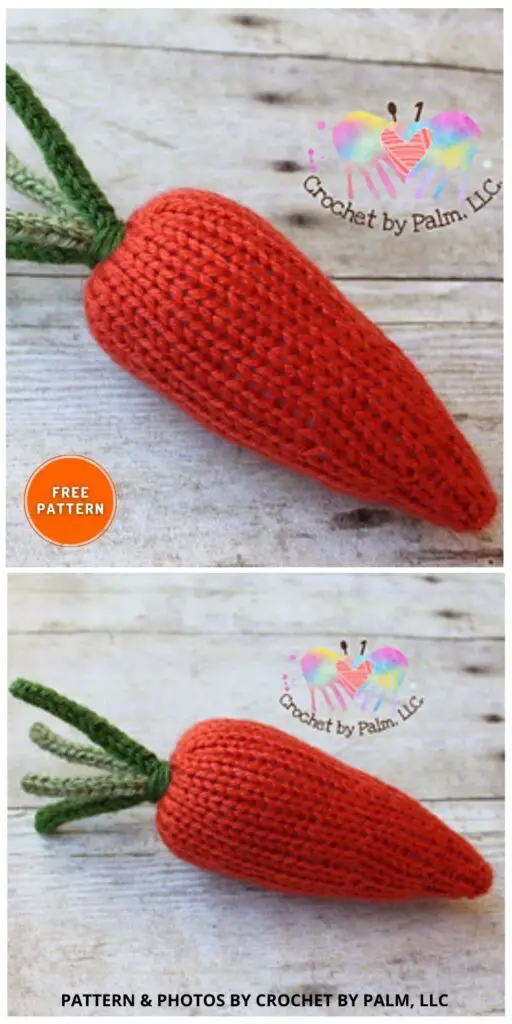 Carrot Toy - 7 Free Cute Carrot Toy Knitting Patterns