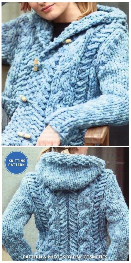 Chunky Cabled Cardigan - 8 Best Knitted Cardigan Patterns For Women