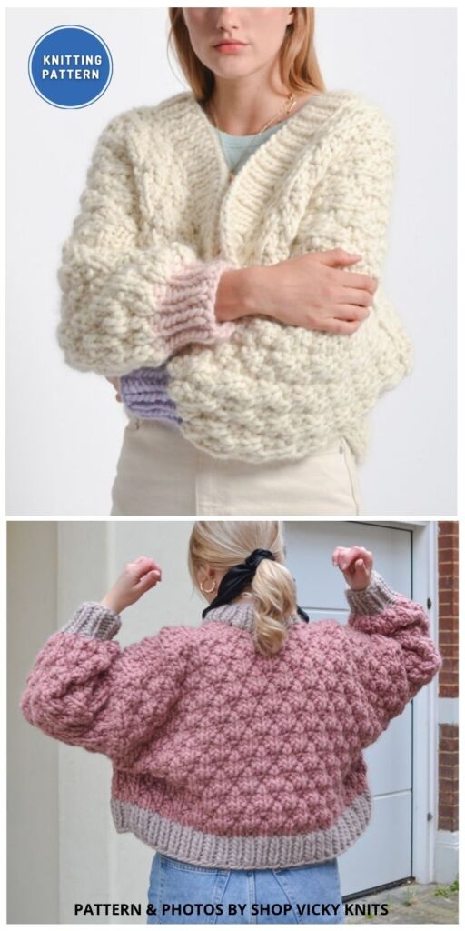 Peony Cardigan Knitting Pattern - 8 Best Knitted Cardigan Patterns For Women