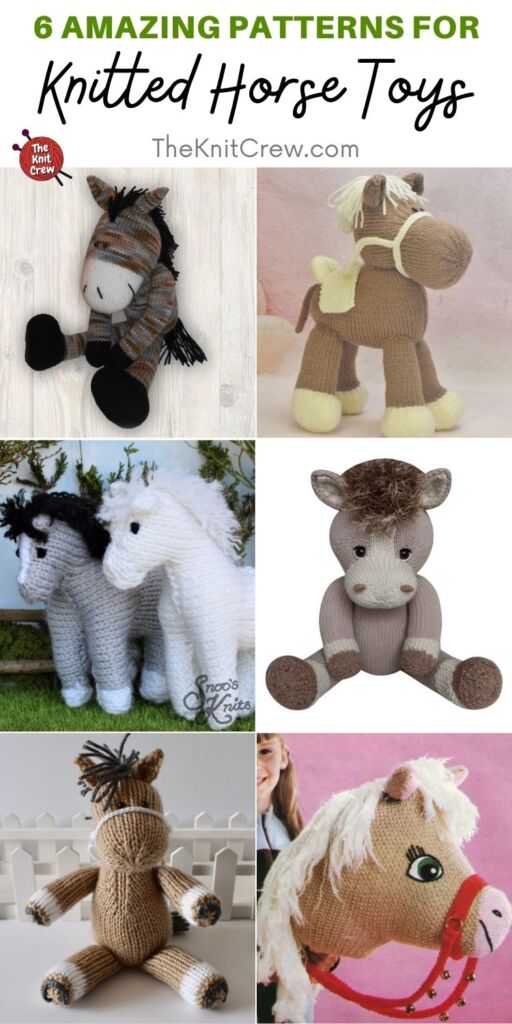 6 Amazing Patterns For Knitted Horse Toys PIN 2