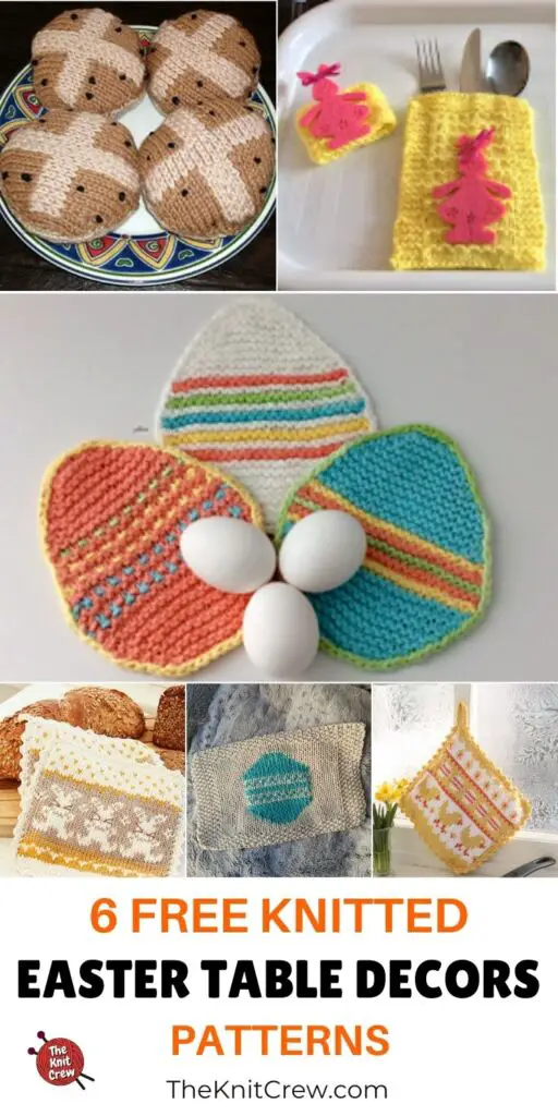 6 Free Knitted Easter Table Decor Patterns PIN 3