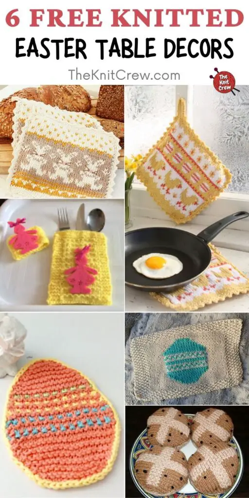 6 Free Knitted Easter Table Decors PIN 2