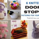 6 Knitted Door Stop Patterns For Your Home FB POSTER