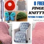 8 Free Finger Knitted Patterns To Make This Year FB POSTER
