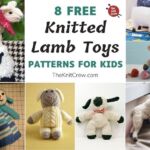 8 Free Knitted Lamb Toy Patterns For Kids FB POSTER