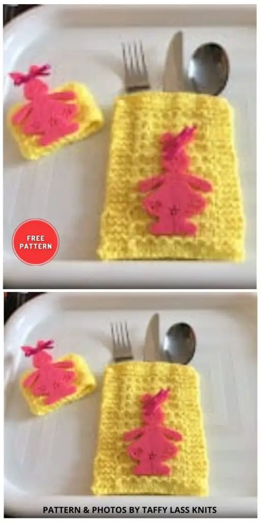 Easter Place Setting - 6 Free Knitted Patterns For Easter Table Decors