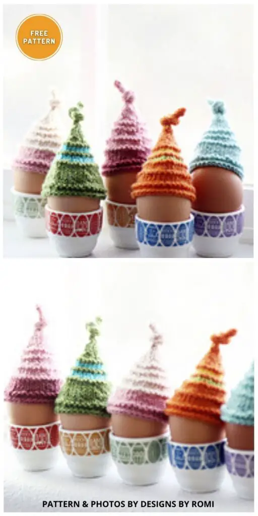 Eggsy Hats - 8 Easy & Free Egg Cozy Knitting Patterns