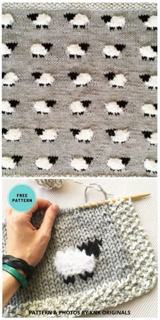 Oh My Sheep Blanket - 8 Best Free Easter Nursery Decor Knitting Patterns