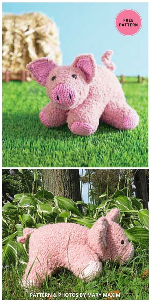Petunia the Piglet - 12 Adorable Knitted Pig Toy Patterns