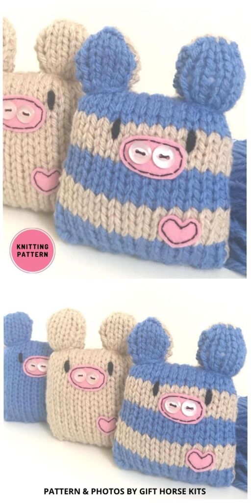 Three Little Pigs - 12 Adorable Knitted Pig Toy Patterns