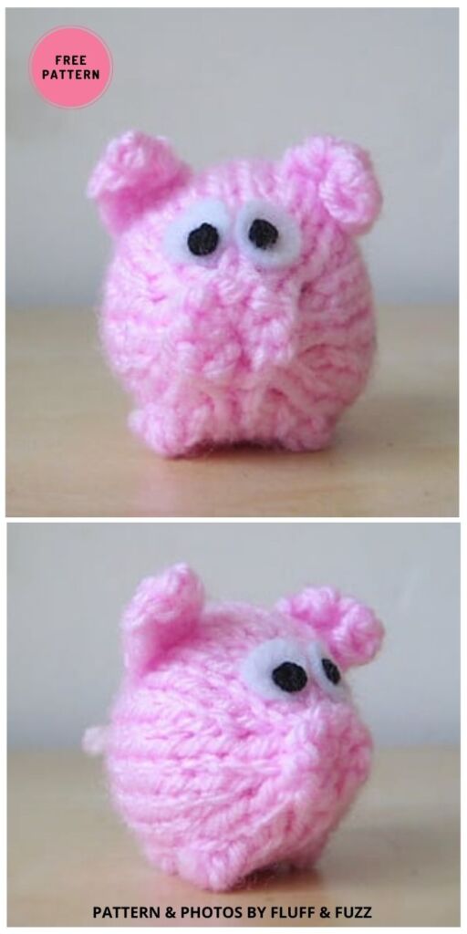 Tiny Piggy - 12 Adorable Knitted Pig Toy Patterns