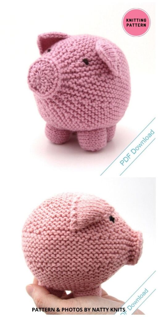 Toy Pig - 12 Adorable Knitted Pig Toy Patterns