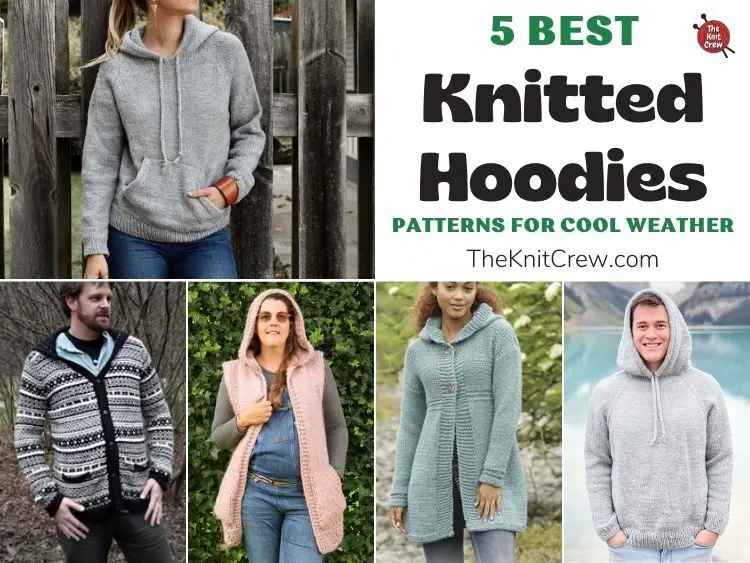 5 Best Knitted Hoodie Patterns For Cool Weather FB POSTER