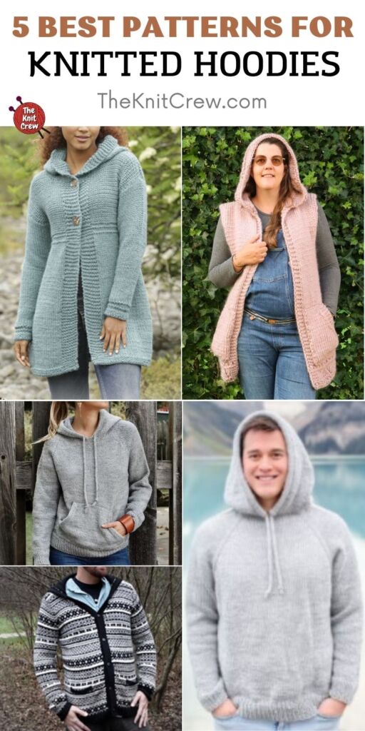 5 Best Patterns For Knitted Hoodies PIN 2
