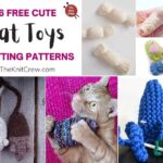 6 Free Cute Cat Toy Knitting Patterns FB POSTER
