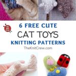 6 Free Cute Cat Toy Knitting Patterns PIN 1