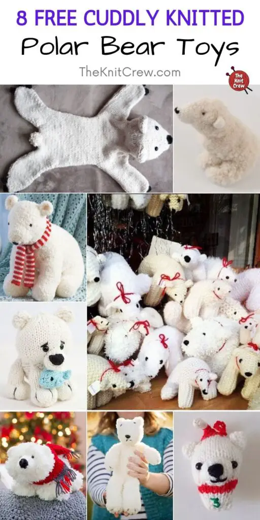 8 Free Cuddly Knitted Polar Bear Toys PIN 2