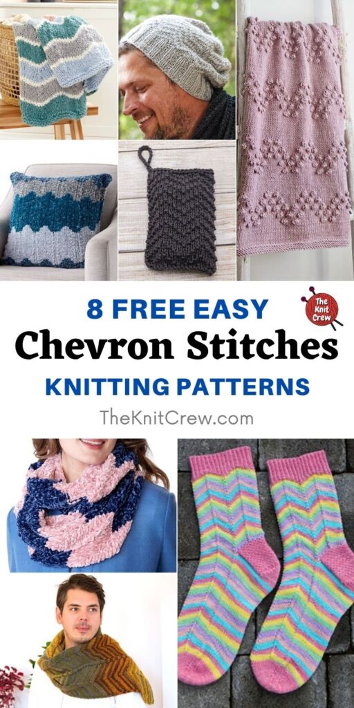 8 Free Easy Chevron Stitch Knitting Patterns PIN 1