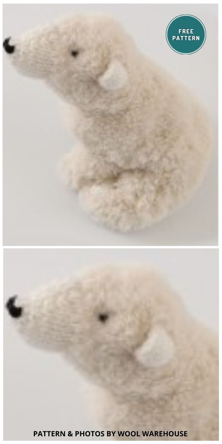Knitted Polar Bear - 8 Free Cuddly Polar Bear Toy Knitting Patterns (2)