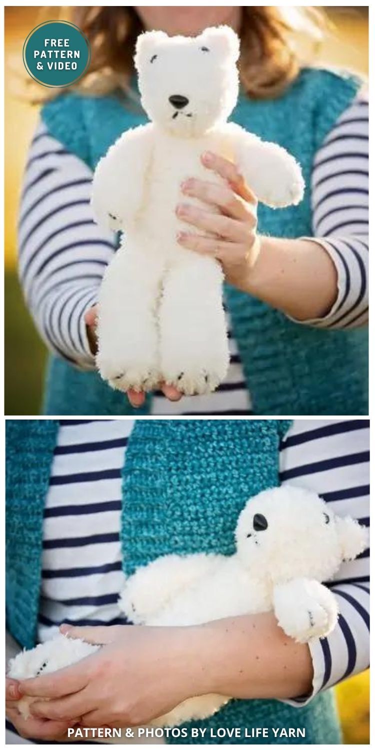 Polar Bear Knitting Pattern - 8 Free Cuddly Polar Bear Toy Knitting Patterns