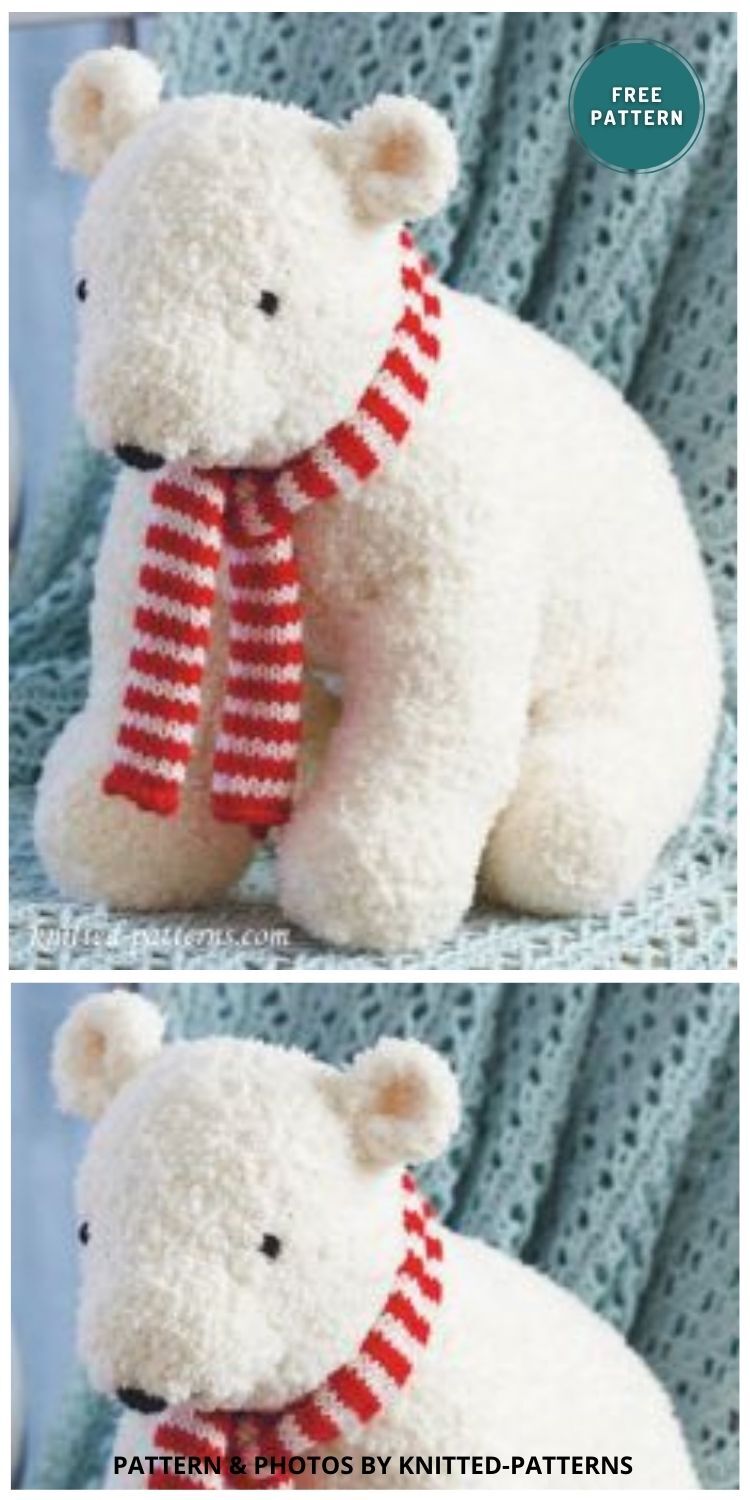 Polar Bear Toy - 8 Free Cuddly Polar Bear Toy Knitting Patterns