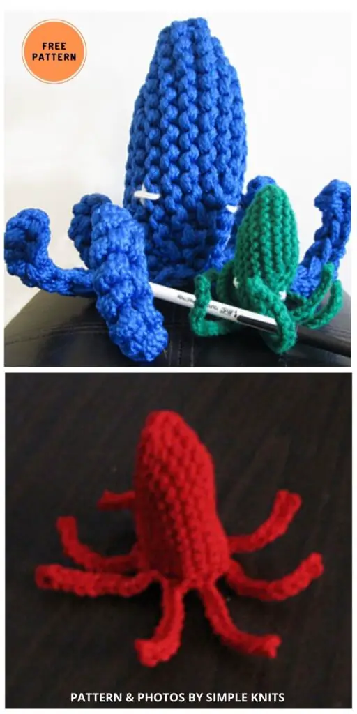 Squiddy Cat - 6 Free Cute Cat Toy Knitting Patterns