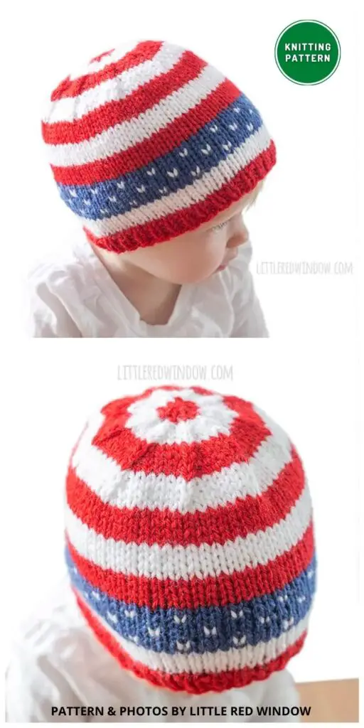 4th of July Baby Hat - 6 Knitted 4th Of July Patriotic Beanie Patterns