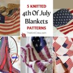 5 Knitted 4th Of July Blanket Patterns FB POSTER