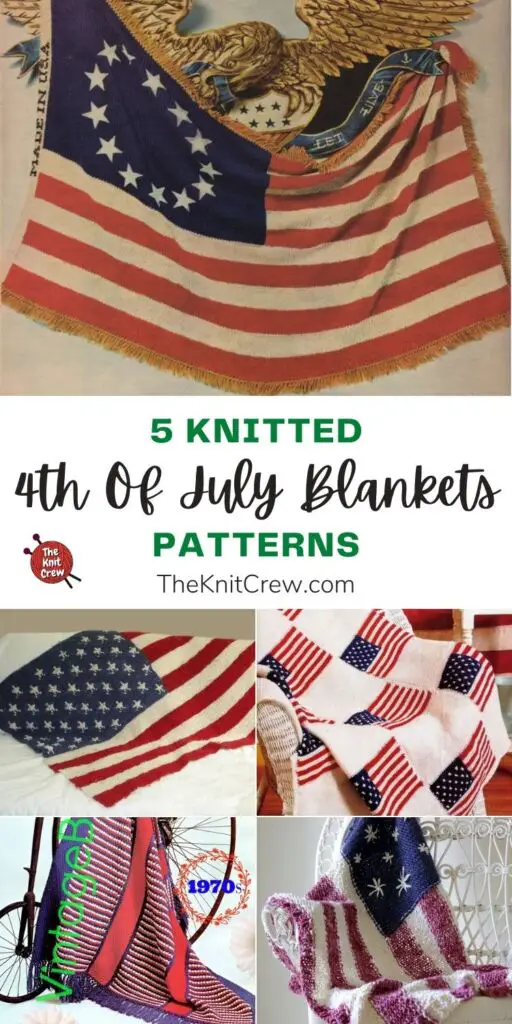 5 Knitted 4th Of July Blanket Patterns PIN 1