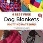 6 Best Free Dog Blanket Knitting Patterns PIN 1