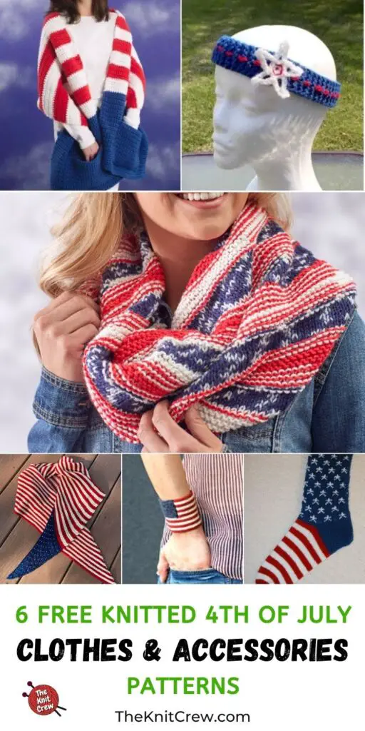 6 Free Knitted 4th Of July Clothes & Accessories Patterns PIN 3