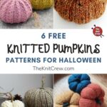 6 Free Knitted Pumpkin Patterns For Halloween PIN 1