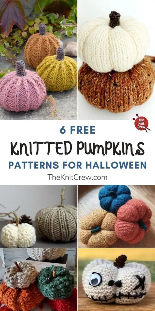 6 Free Knitted Pumpkin Patterns For Halloween PIN 1