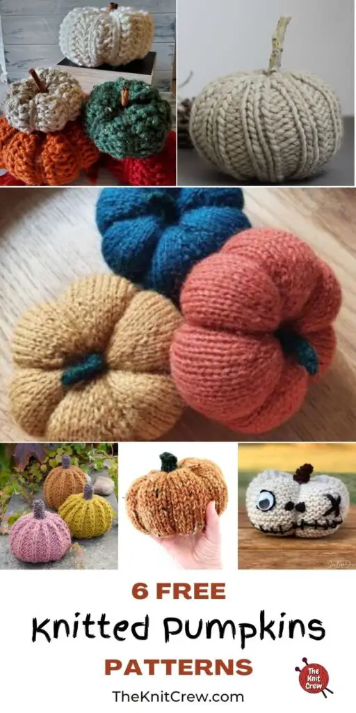 6 Free Knitted Pumpkin Patterns PIN 3