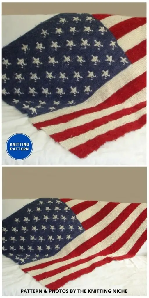 American Flag Blanket - 5 Knitted 4th Of July Blanket Patterns