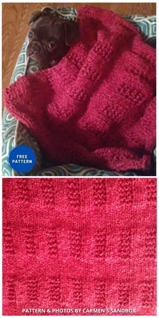Dog Blanket - 6 Best Free Dog Blanket Knitting Patterns