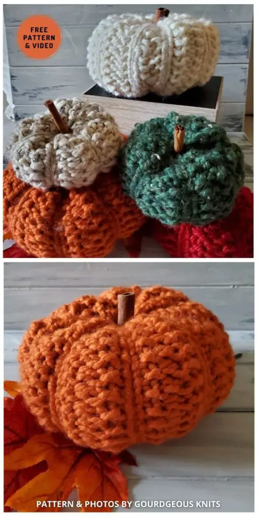 Knit Pumpkins - 6 Free Knitted Pumpkin Patterns For Halloween