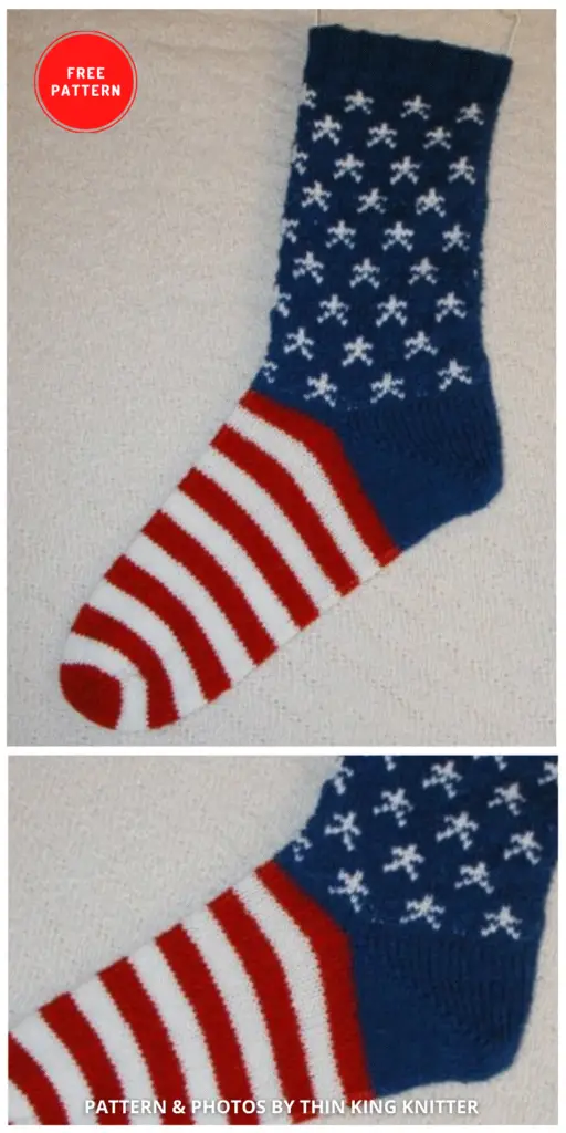 The Story Behind my American Flag Socks - 6 Free 4th Of July Clothes & Accessories Knitting Patterns