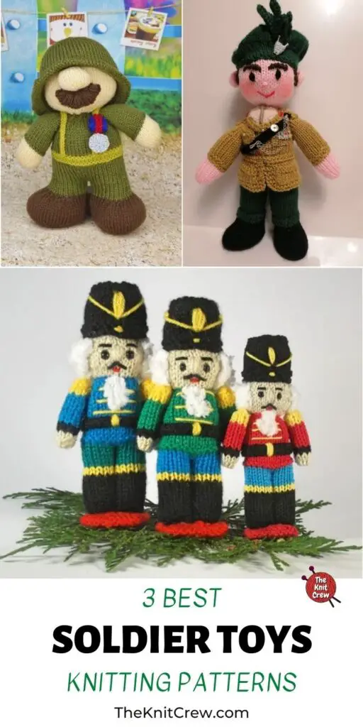 3 Best Soldier Toy Knitted Patterns PIN 3