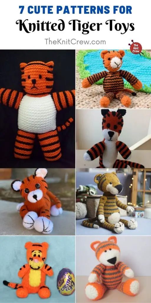 7 Cute Patterns For Knitted Tiger Toys PIN 2