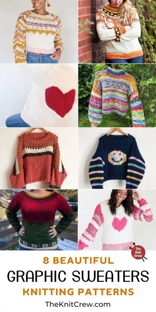 8 Beautiful Graphic Sweater Knitting Patterns PIN 3