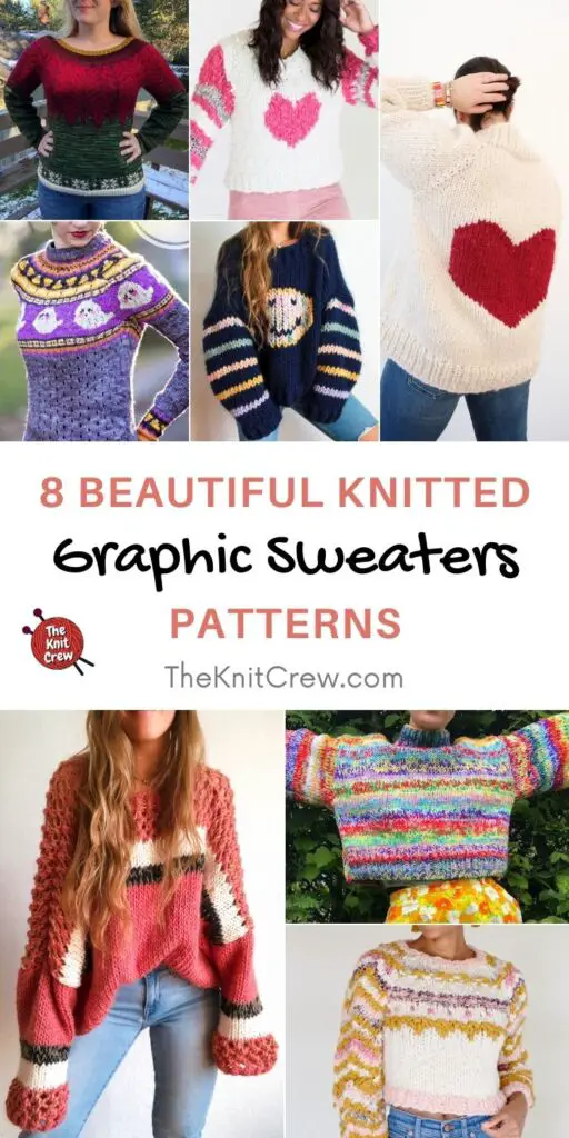 8 Beautiful Knitted Graphic Sweater Patterns PIN 1