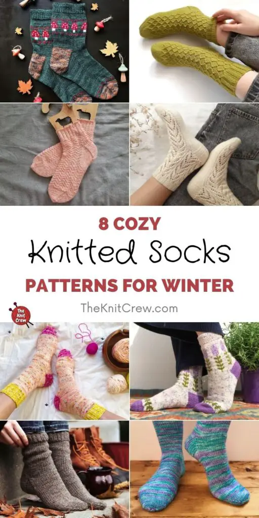 8 Cozy Knitted Socks Patterns For Winter PIN 1